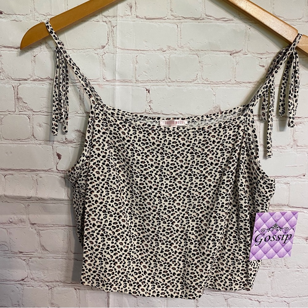 Lottie Moss spaghetti Strap Crop Top